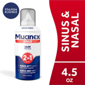 Mucinex Saline Nasal Spray & Sinus Rinse - 4.5 Fl. Oz.