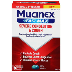 Mucinex Fast-Max Severe Congestion & Cough Liquid Gels - 16 Count