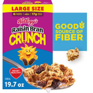 Kelloggs Raisin Bran Cereal Crunch 19.7oz - 19.7 OZ
