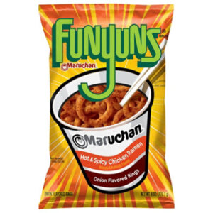 Funyuns Maruchan Hot & Spicy Chicken Ramen Onion Flavored Rings - 6 Oz