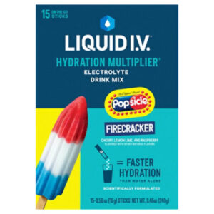 Liquid I.V. Hydration Multiplier Popsicle Firecracker Electrolyte Powder Drink Mix - 15 Count