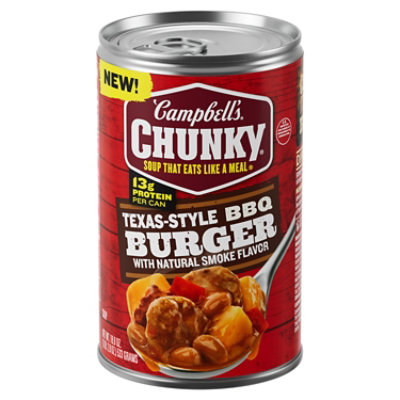 Campbell's Chunky Texas-Style BBQ Burger Soup - 18.8 Oz