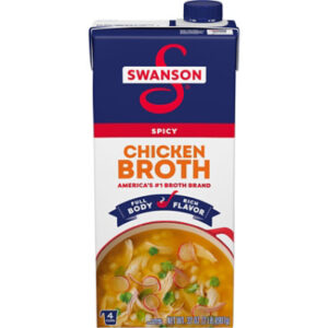 Swanson 100% Natural Spicy Chicken Broth - 32 Oz