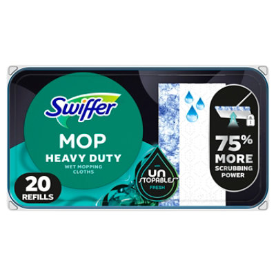 Swiffer Heavy Duty Wet Cloths Refill With Unstopables Fresh - 20 Ct. - 20 CT