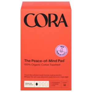Cora Organic Ultra Thin Regular Pads - 32 CT