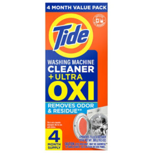 Tide Washing Machine Cleaner With Oxi, Fresh Scent - 4 Pouches - 4 CT