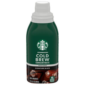 Starbucks Cold Brew Black Sweetened Coffee Concentrate 32fl Oz Bottle - 32 FZ