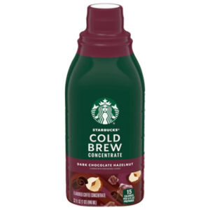 Starbucks Cold Brew Chocolate Hazelnut Coffee Concentrate 32 Fl Oz Bottle - 32 FZ