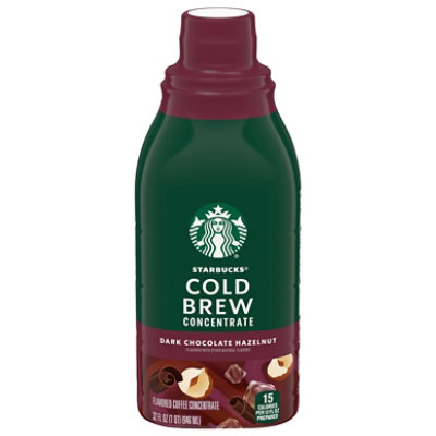 Starbucks Cold Brew Chocolate Hazelnut Coffee Concentrate 32 Fl Oz Bottle - 32 FZ