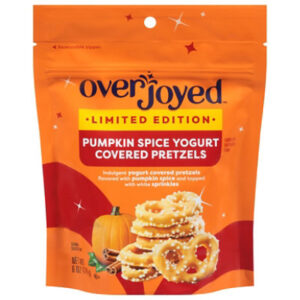 Overjoyed Yogurt Covered Pumpkin Spice Pretzels with Sprinkles - 6 Oz