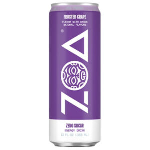 Zoa Frosted Grape Zero Sugar Energy Drink - 12 Oz