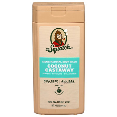 Dr. Squatch Coconut Castaway Body Wash - 14 Oz
