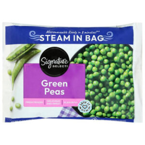 Signature Select Green Peas Steam in Bag - 12 Oz