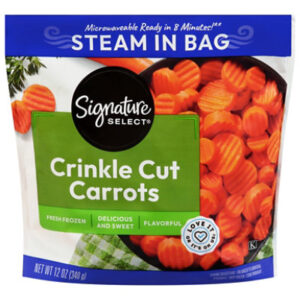 Signature Select Carrots Crinkle Cut Steam in Bag - 12 OZ