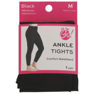 Otg Ankle Tights Blk Med - 1 PR