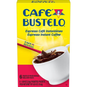 Cafe Bustelo 0.55 Ounce Caffeinated Instant 6 Count Packet - 0.55 OZ