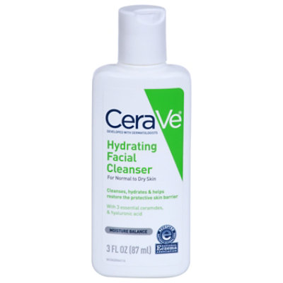 Cerave Hydrating Facial Cleanser For Normal To Dry Skin - 3 FZ