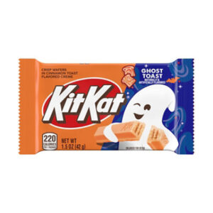 KIT KAT Ghost Toast Cinnamon Toast Flavored Creme Wafer Snack Size Halloween Candy Bar 1.5 Oz