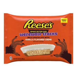 REESE'S Milk Chocolate & Vanilla Creme Snack Size Peanut Butter Cups Halloween Candy - 9.35 Oz