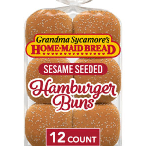 Grandma Sycamore Sesame Hamburger Buns, 12 Count, 31 Oz - 31.5 OZ