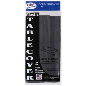 Table-Mate 54x108 Black Tablecover - Each