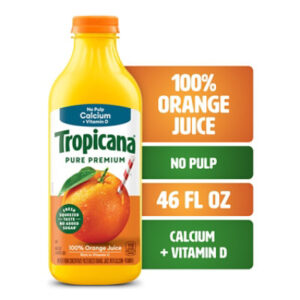 Tropicana Pure Premium 100% Orange Juice Original No Pulp with Calcium and Vitamin D - 46 Fl. Oz.