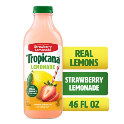 Tropicana Strawberry Lemonade Made with Real Lemons - 46 Fl. Oz.