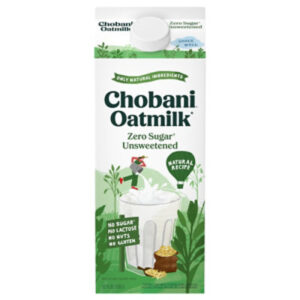 Chobani Oatmilk Zero Sugar Unsweetened 52 Fl Oz - 52 FZ