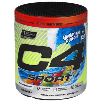 C4 Sport Hawaiian Punch Fruit Juicy Red - 8.9 OZ