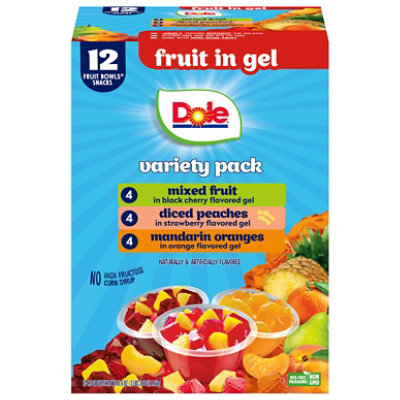 Dole Fruit Bowl Mix Frt Peach Mand - 12-4.3 OZ