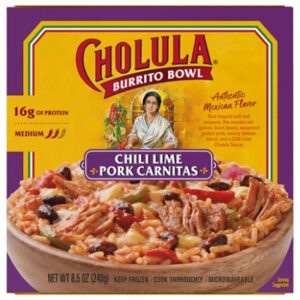 Cholula Bowl Pork Carnita Chili Lime Frozen - 8.5 OZ