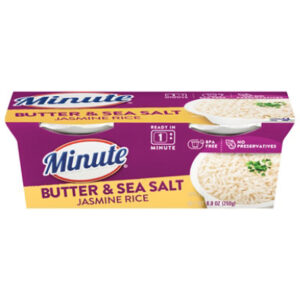 Minute Ready To Serve Butter And Salt Jasmine Rice 2-4.4 Oz Cups - 8.8 OZ