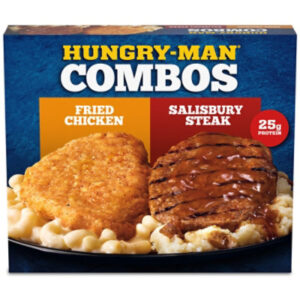 Hungry Man Combo Salisbury Steak And Fried Chicken Frozen Ssm, 15 Oz - 15 OZ
