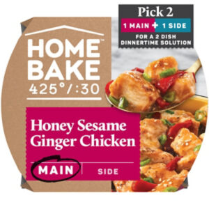 HomeBake 425?:30 Honey Sesame Ginger Chicken Frozen Main - 19.8 Oz