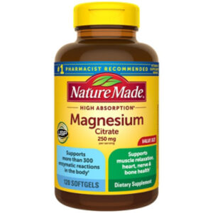 Nature Made Magnesium Citrate 250 Mg Softgels - 120 CT