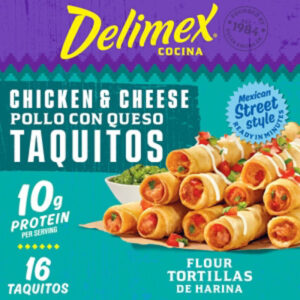 Delimex Chicken & Cheese Taquitos Frozen Snacks - 16 Count