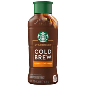 Starbucks Cold Brew Salted Caramel Cream Premium Coffee Beverage  40 Fl Oz - 40 FZ