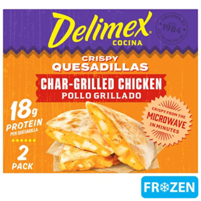 Delimex Char-Grilled Chicken Crispy Quesadillas - 8 Oz