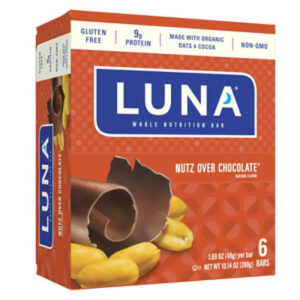 Luna Nutz Over Chocolate Bar 6-1.69oz - 6-1.69 OZ