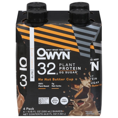 Owyn Elite 32g No Nut Butter Cup- Tetra 4 Pack - 44.6 FZ