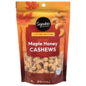 Signature Select Cashews Maple Honey 5 Oz - 5 OZ