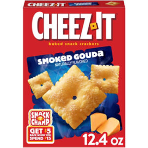 Cheez-It Baked Snack Crackers Smoked Gouda Lunch Snacks - 12.4 Oz