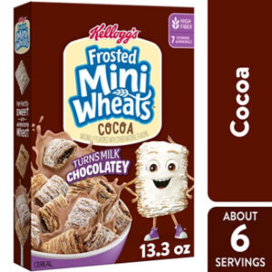Kelloggs Mini Wheats Cereal Cocoa 13.3oz - 13.3 OZ