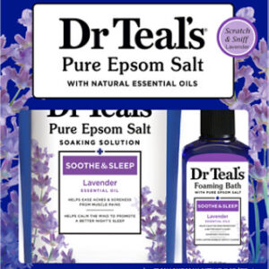 Dr Teals Sampler Gift Set Lavender Salt & Foaming Bath - EA