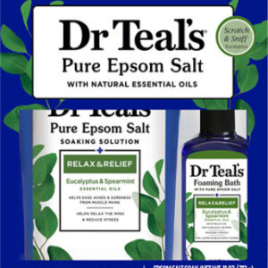 Dr Teal's 2 Piece Gift Set Eucalyptus Salts & Foaming Bath - EA