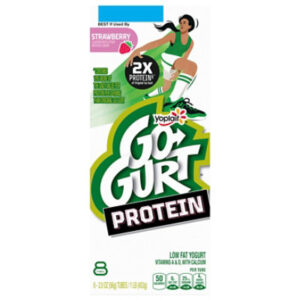 Go Gurt Protein Strawberry Yogurt Tubes 8 Count - 16 Oz