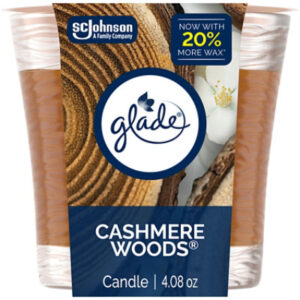 Glade Candle, Cashmere Woods - 4.08 OZ