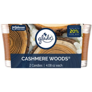 Glade Candle Cashmere Woods - 2-4.08 Oz. - 2-4.08O