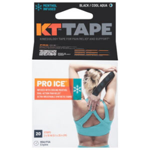 Kt Tape Pro Ice 20 Strip Precut Black - 20 CT