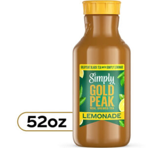 Simply Gold Peak Tea & Lemonade Bottle 52 Fl Oz - 52 FZ